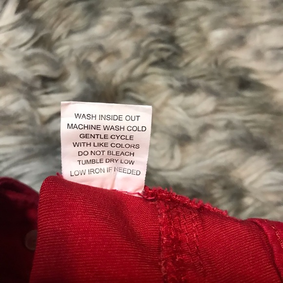 Tinseltown Denim red pants - Picture 5 of 7